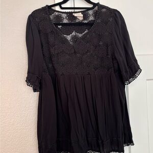 Knox Rose XXL Black Lace Women's Top